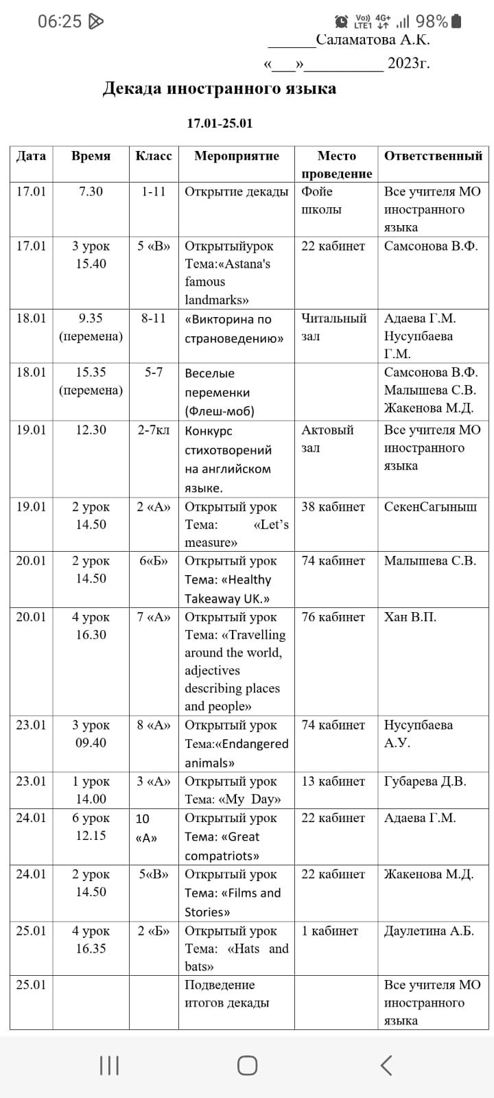Декада учителей английского языка.  Сегодня в нашей школе-гимназии стартовала декада учителей английского языка, пожелаем им удачи и творческих открытий!